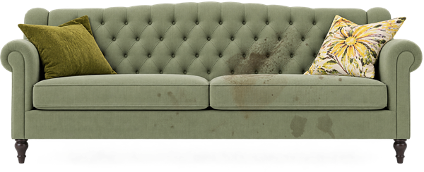 Sofa przed praniem tapicerki