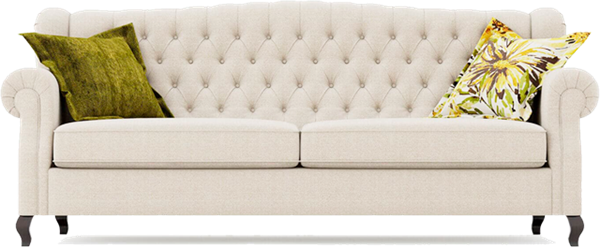 Sofa po profesjonalnym czyszczeniu tapicerki
